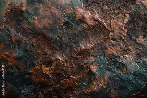 Copper oxide effect texture and background