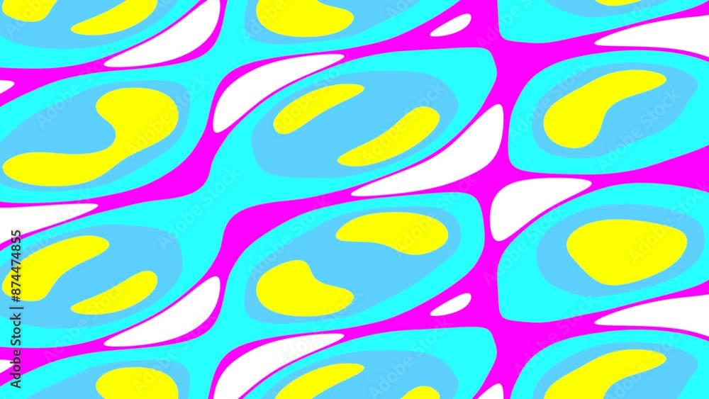 Animation video of abstract colorful wavy pattern Animation video of abstract colorful wavy pattern