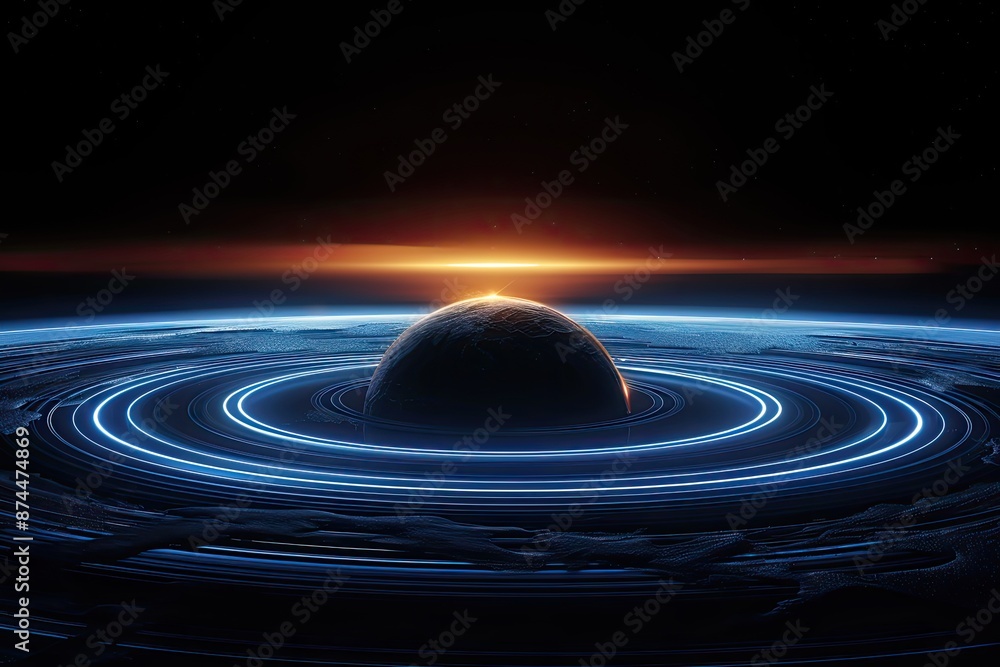Fototapeta premium A galaxy with stars and Universe With Nebula 