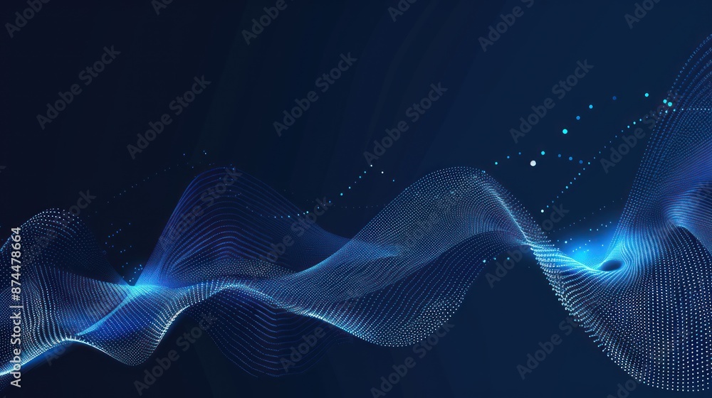 Fototapeta premium Abstract Digital Wave Pattern
