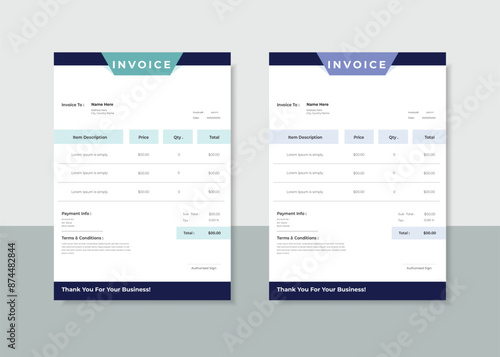 Invoice Design Layout