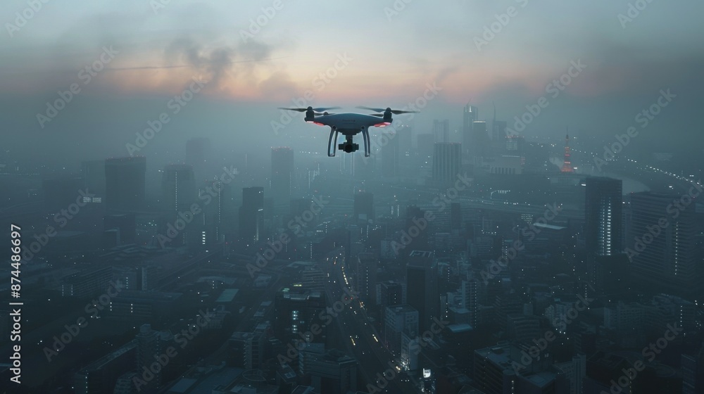 the concept of drone observation of the planet the concept of drone observation of the planet