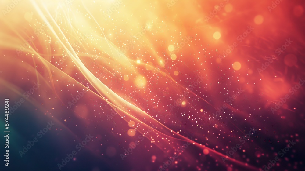 Fototapeta premium Smooth abstract background with shining light.
