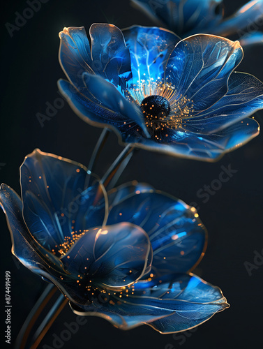 Twins_Blue Flowers