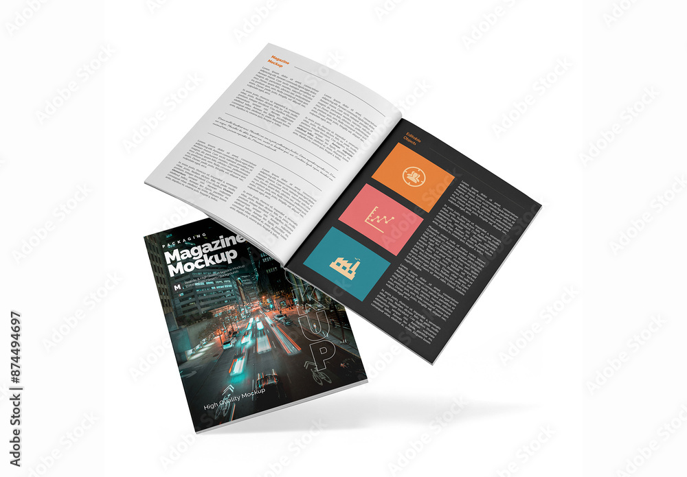 Magazine Mockup Stock Template | Adobe Stock