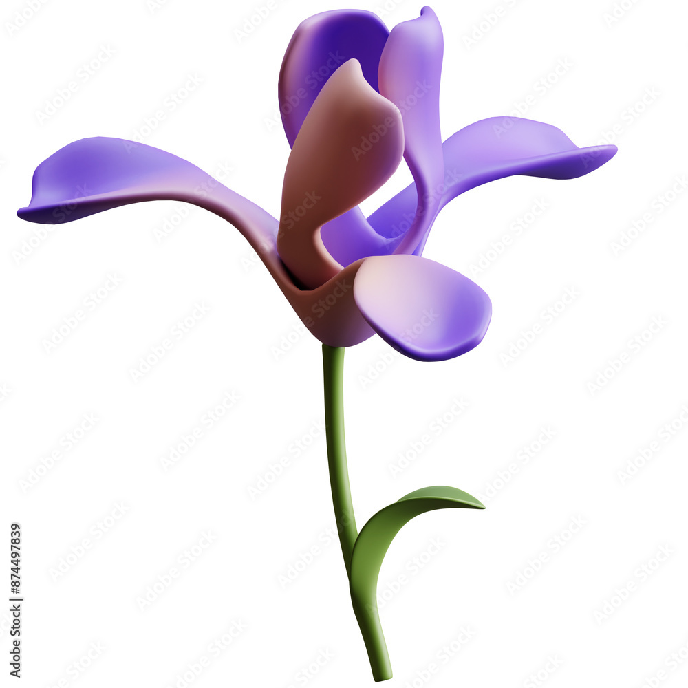 PNG 3D Iris icon isolated on a white background PNG 3D Iris icon isolated on a white background