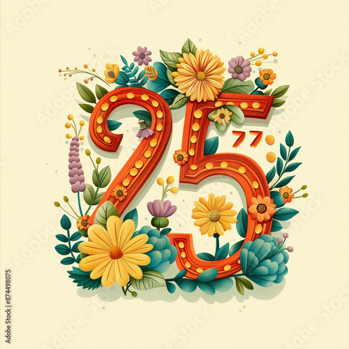 card with number 25