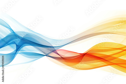 Smooth and stylish wave in multicolor