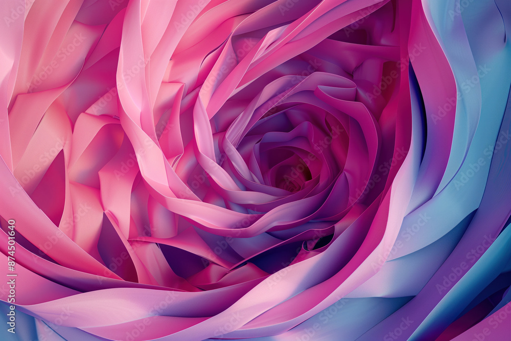 Obraz premium Abstract spiral with vibrant gradient hues