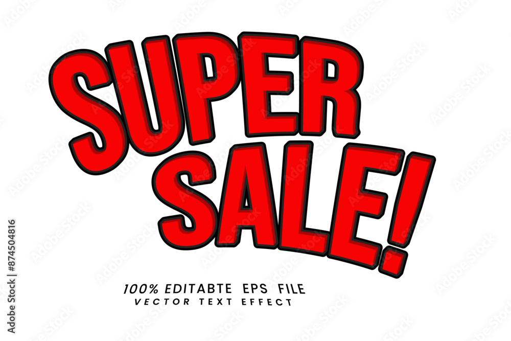 Super Sale 3d text effect Fully Editable Super Sale 3d text effect Fully Editable