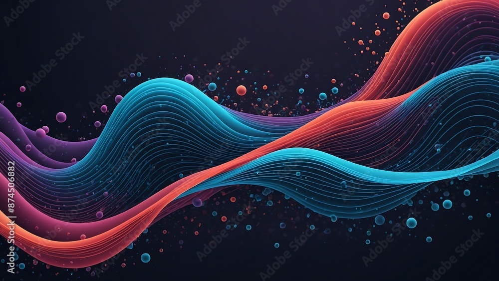 Abstract wavy background Abstract wavy background
