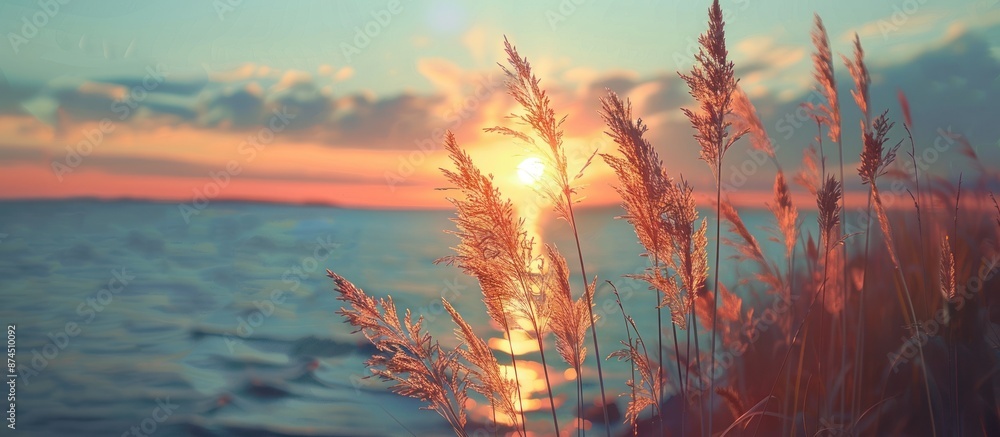 Golden Sunset Over Water Golden Sunset Over Water