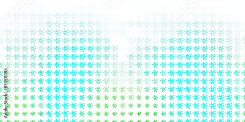 Light Green vector texture with disease symbols.