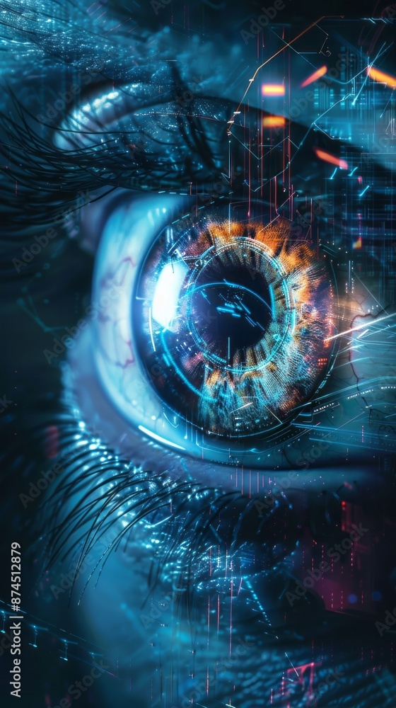 Abstract Digital Futuristic Eye8 Abstract Digital Futuristic Eye8