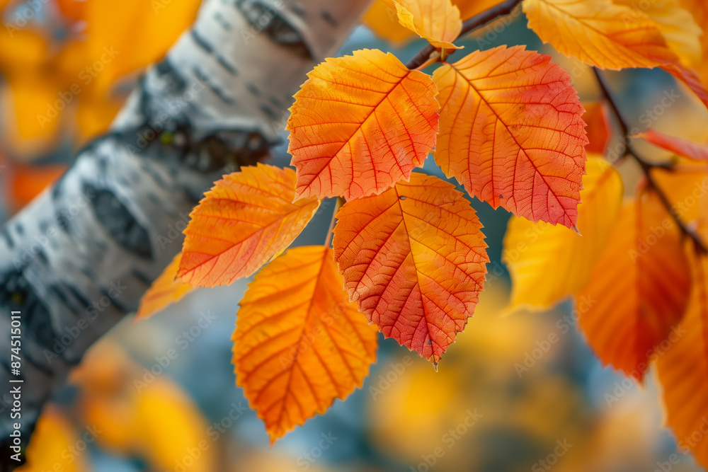 Autumn foliage on a tree Autumn foliage on a tree