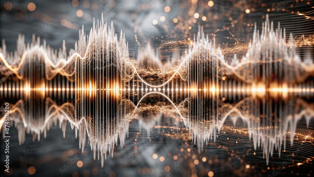 Naklejka premium Abstract Sound Wave