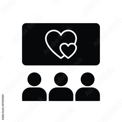 Movie Night vector icon