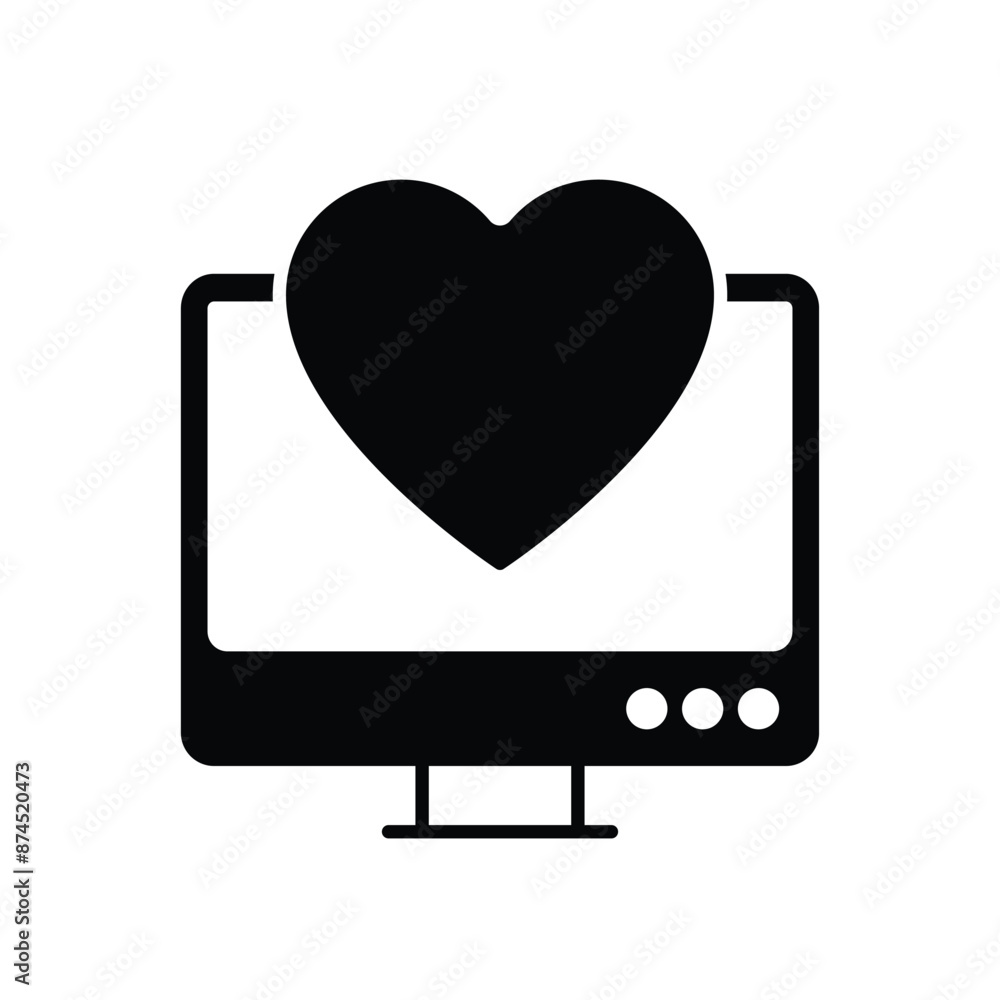 Online Dating vector icon Online Dating vector icon