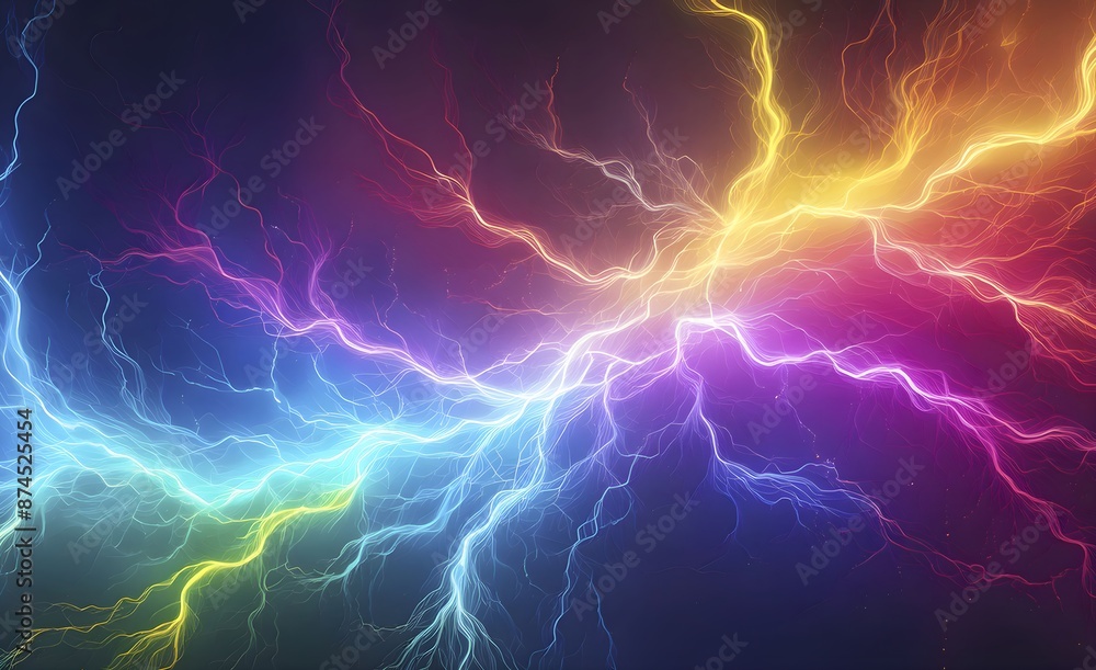 abstract rainbow lightning background abstract rainbow lightning background
