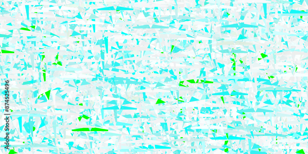 Light Blue, Green vector layout with lines, triangles. Light Blue, Green vector layout with lines, triangles.