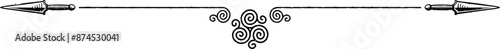 Medieval Fantasy Daggers and Celtic Triskele Spirals Header
