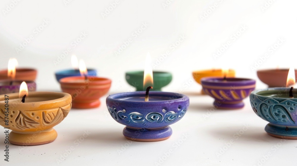 burning candles diwali lights festival tradition concept burning candles diwali lights festival tradition concept