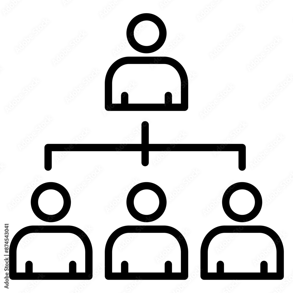 Organizational Structure Icon Element For Design Organizational Structure Icon Element For Design