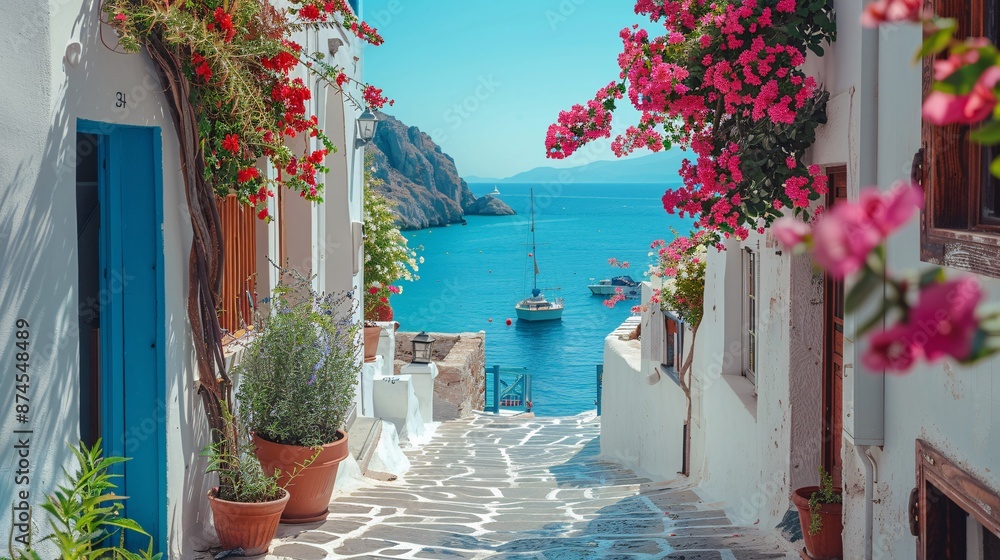 Fototapeta premium old streets of greece