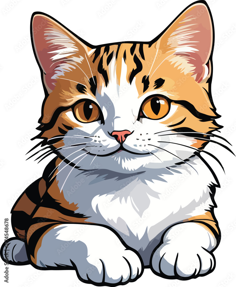 Graceful Aegean cat vector and Illustration Graceful Aegean cat vector and Illustration