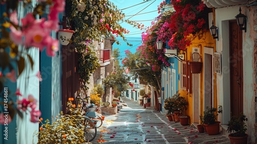 Fototapeta Naklejka Na Ścianę i Meble -  old streets of greece