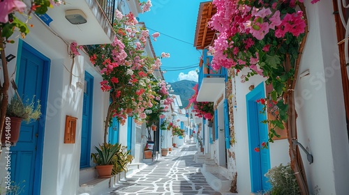 Fototapeta Naklejka Na Ścianę i Meble -  old streets of greece