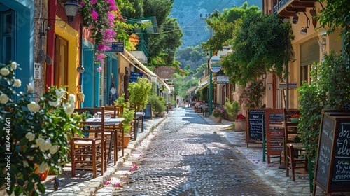 Fototapeta Naklejka Na Ścianę i Meble -  old streets of greece