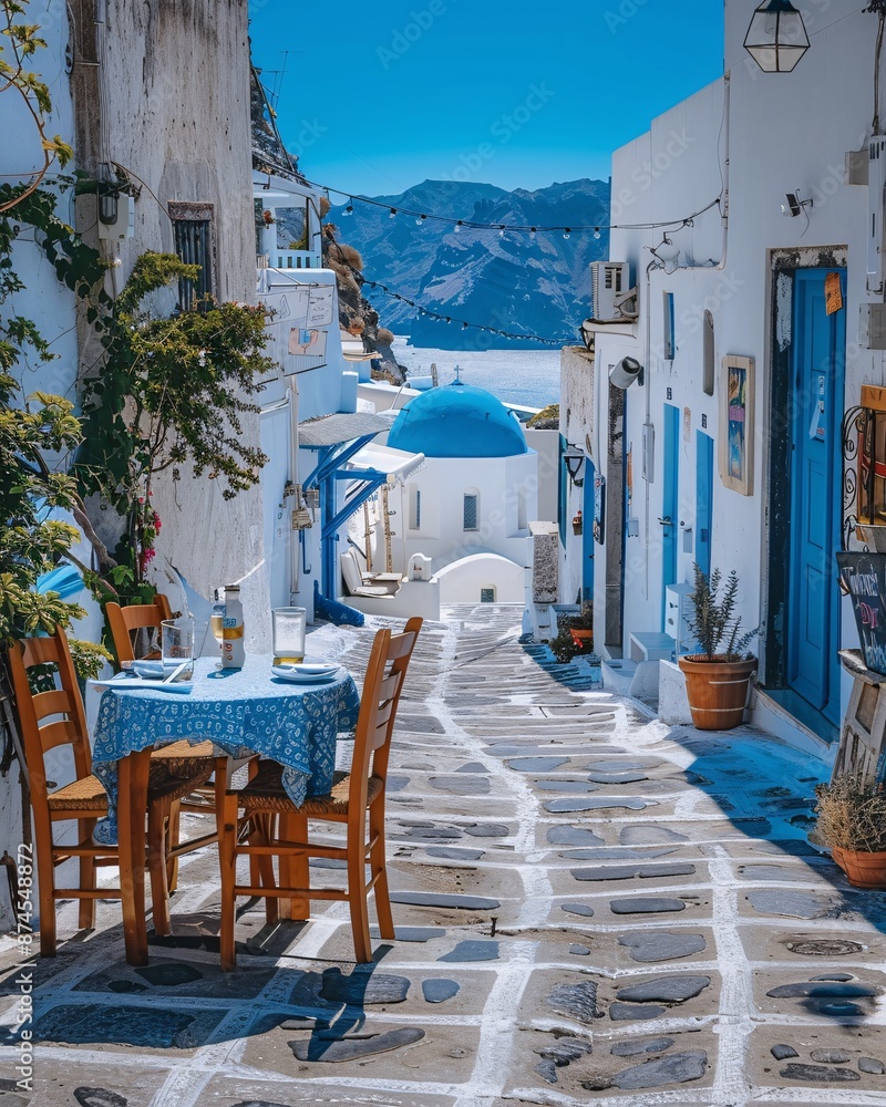 Obraz premium Village architecture of Greece