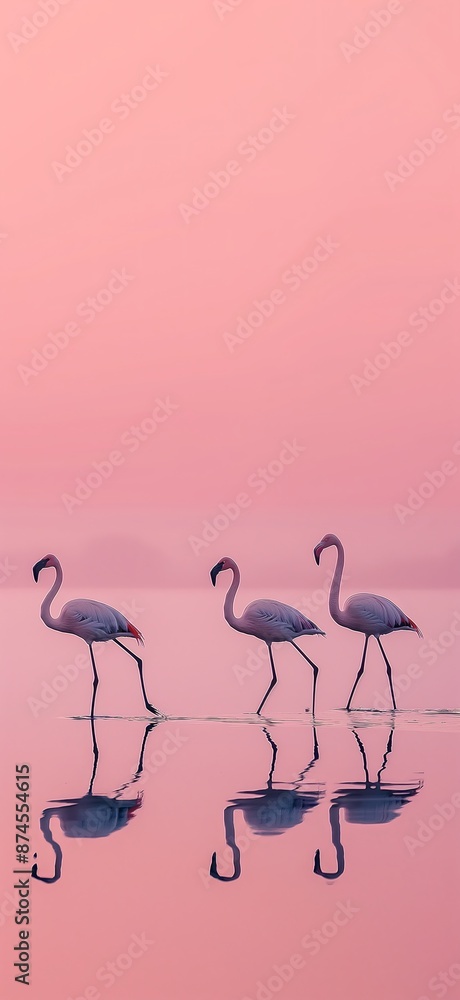 Obraz premium flamingo in water
