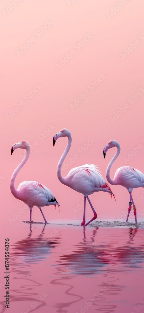 Obraz premium flamingo in water