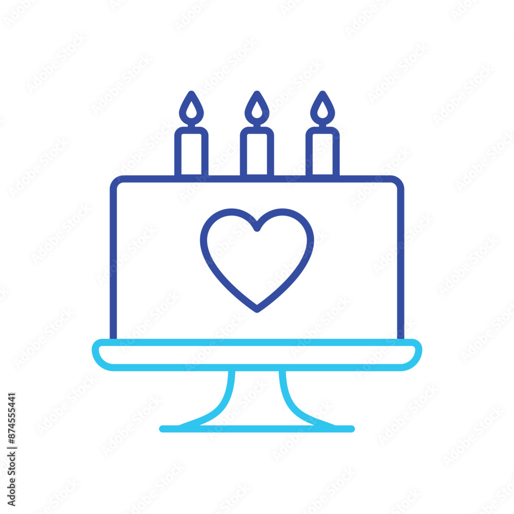 Cake vector icon Cake vector icon