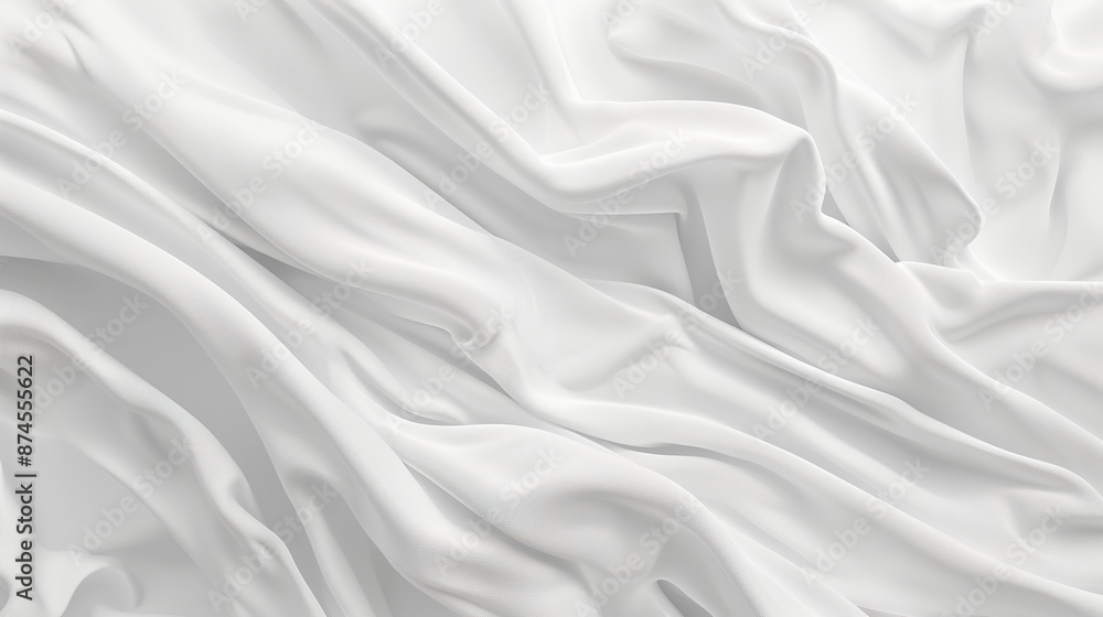 An illustration of a white fabric in a subtle and elegant pattern. Imagine a pure white background, with delicate textures and a fresh and simple design. An illustration of a white fabric in a subtle and elegant pattern. Imagine a pure white background, with delicate textures and a fresh and simple design.