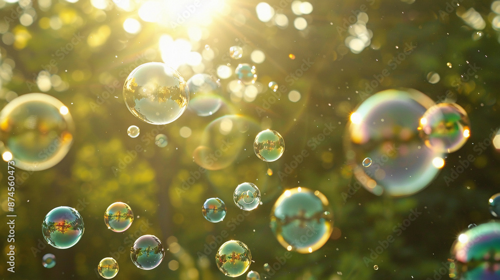happiness concept, bubbles reflecting light and creating a magical atmosphere, joy, fun happiness concept, bubbles reflecting light and creating a magical atmosphere, joy, fun