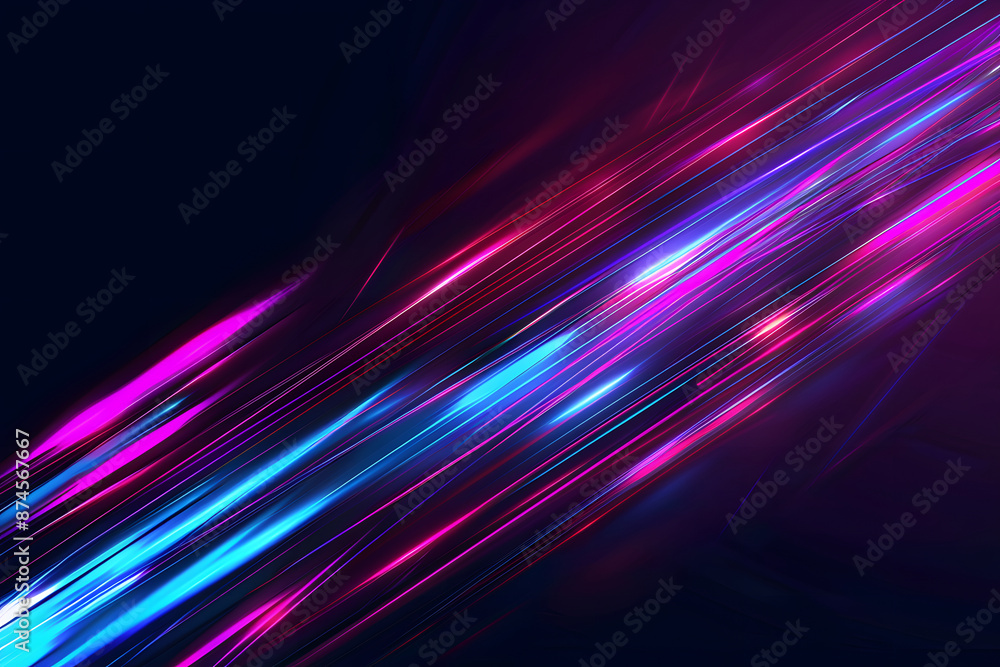 Colorful light lines. illustration of neon rays and lines on a black background. AI generated background image Colorful light lines. illustration of neon rays and lines on a black background. AI generated background image