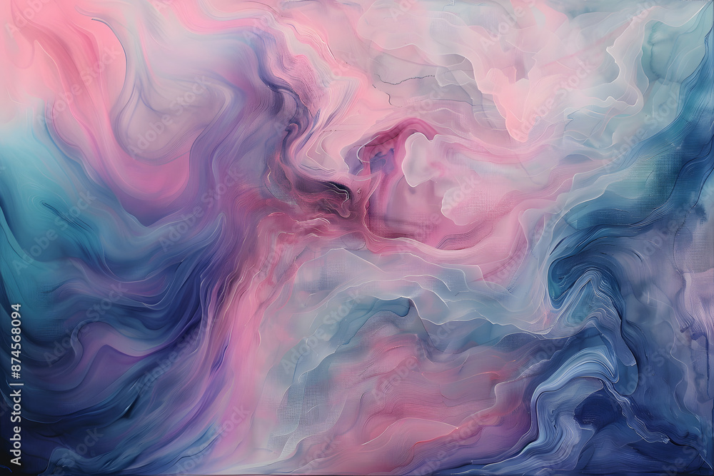 abstract background from waves of wet paint. wet effect. blue and pink watercolor background. Textured illustration abstract background from waves of wet paint. wet effect. blue and pink watercolor background. Textured illustration