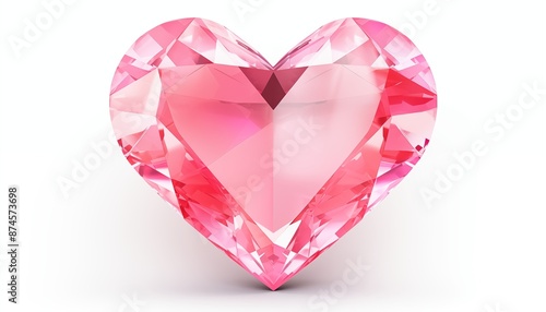 pink heart shaped diamond jewerl © gomgom