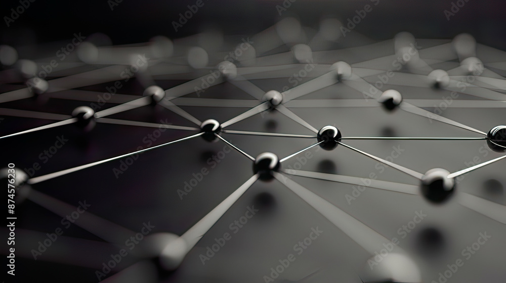 Minimalist representation of a decentralized NFT ecosystem with interconnected nodes and blockchain symbols in a monochromatic palette conveying digital innovation Minimalist representation of a decentralized NFT ecosystem with interconnected nodes and blockchain symbols in a monochromatic palette conveying digital innovation