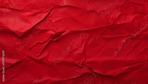 Wallpaper Mural red crumpled paper Torontodigital.ca