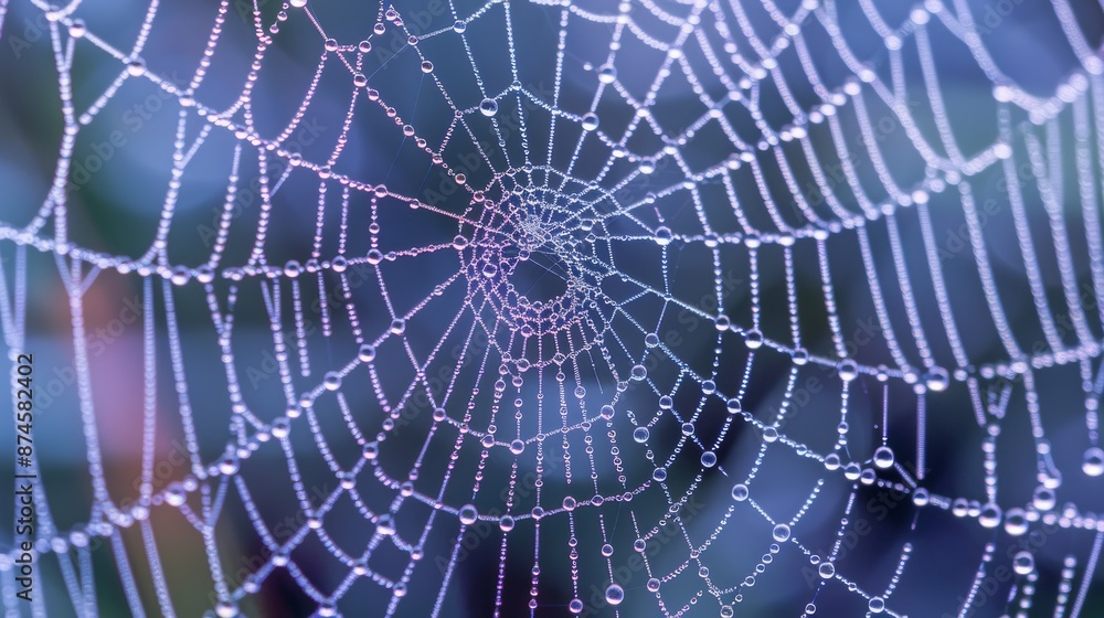 Fototapeta premium Intricate Spider Web Pattern 