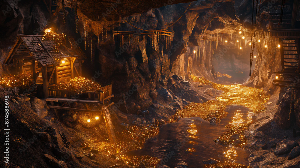 Deep gold mine Deep gold mine