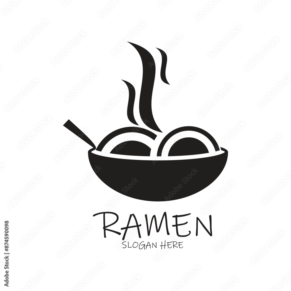 Ramen logo design simple concept Premium Vector Ramen logo design simple concept Premium Vector