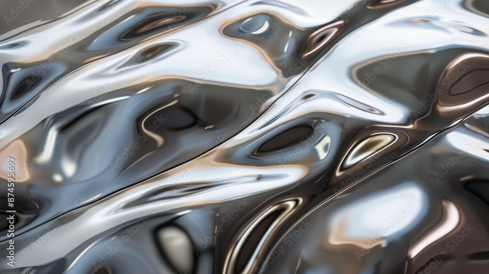 A detailed view of a metallic tile A detailed view of a metallic tile