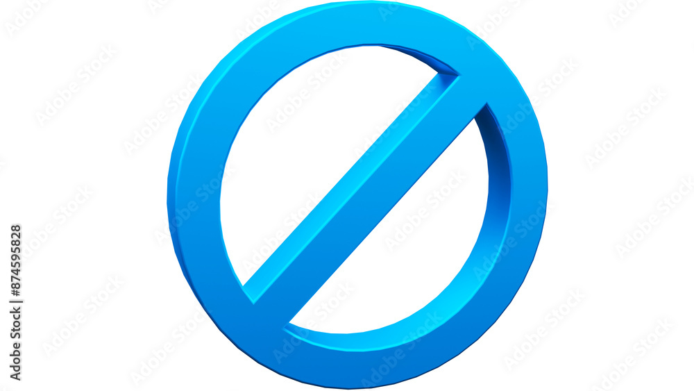 ban symbol 3d render isolated,blue Forbidden icon 3d render isolated, obstacle symbol isolated ban symbol 3d render isolated,blue Forbidden icon 3d render isolated, obstacle symbol isolated