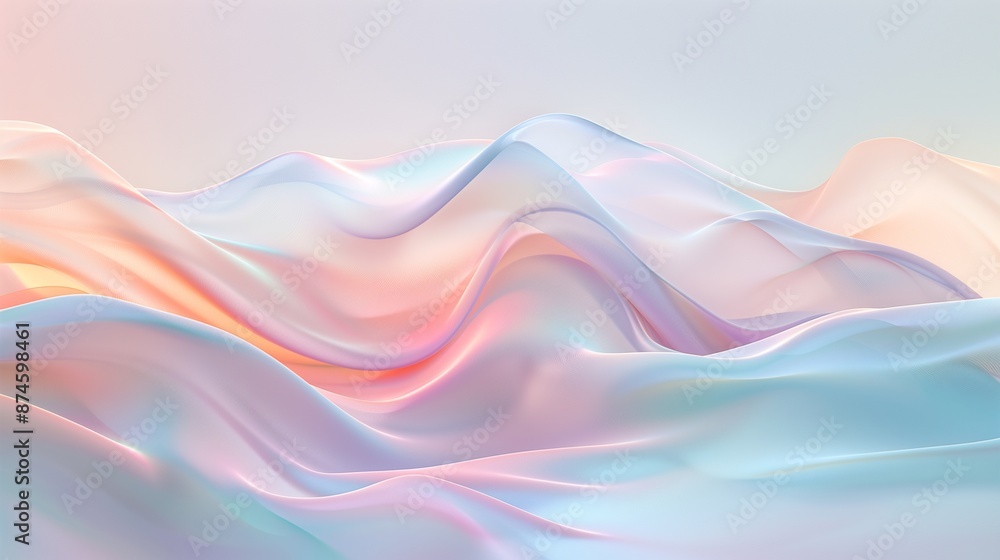 Subtle abstract background with soft pastel waves. Gradient colors. For designing apps or products. Subtle abstract background with soft pastel waves. Gradient colors. For designing apps or products.
