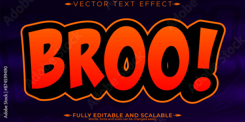 Editable text effect, editable emote icon and trendy customizable font style